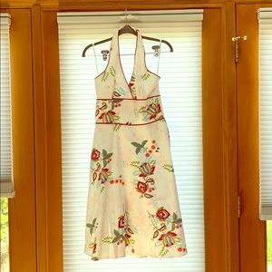 Floral halter neck dress